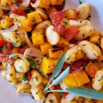 Roasted squash and gnocchi toss